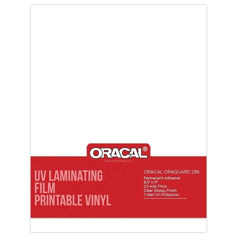 Orajet Printable Vinyl With Oraguard Laminate